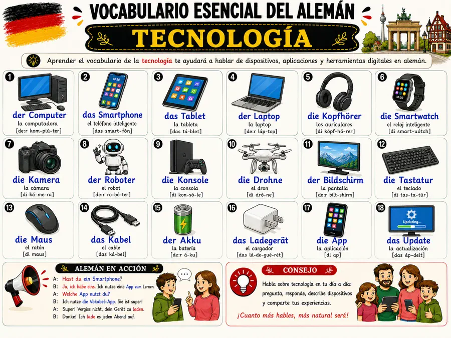 Página ilustrada del material