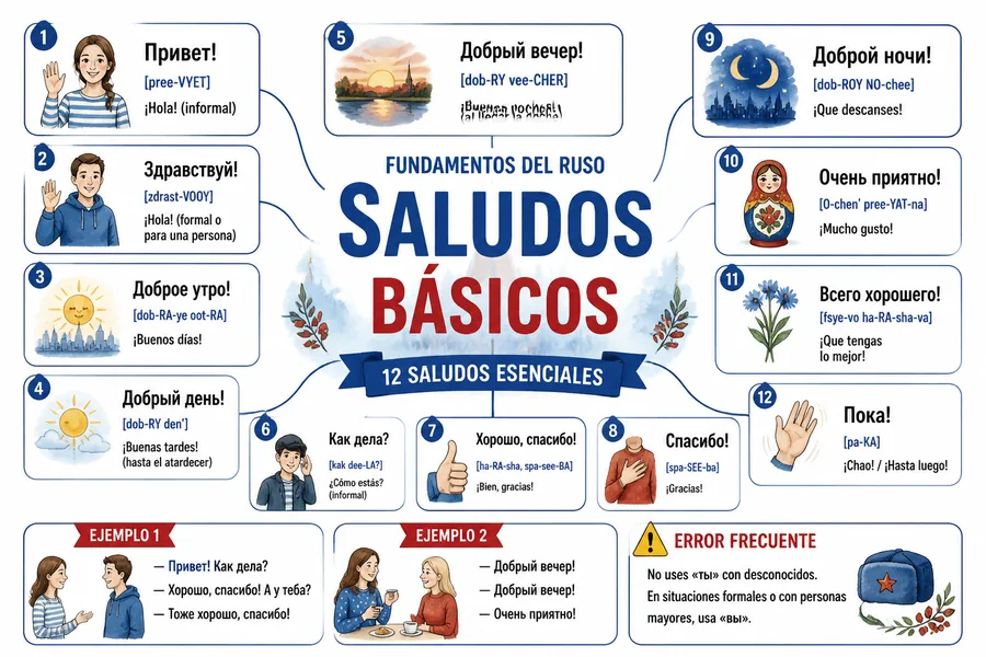Página ilustrada del material