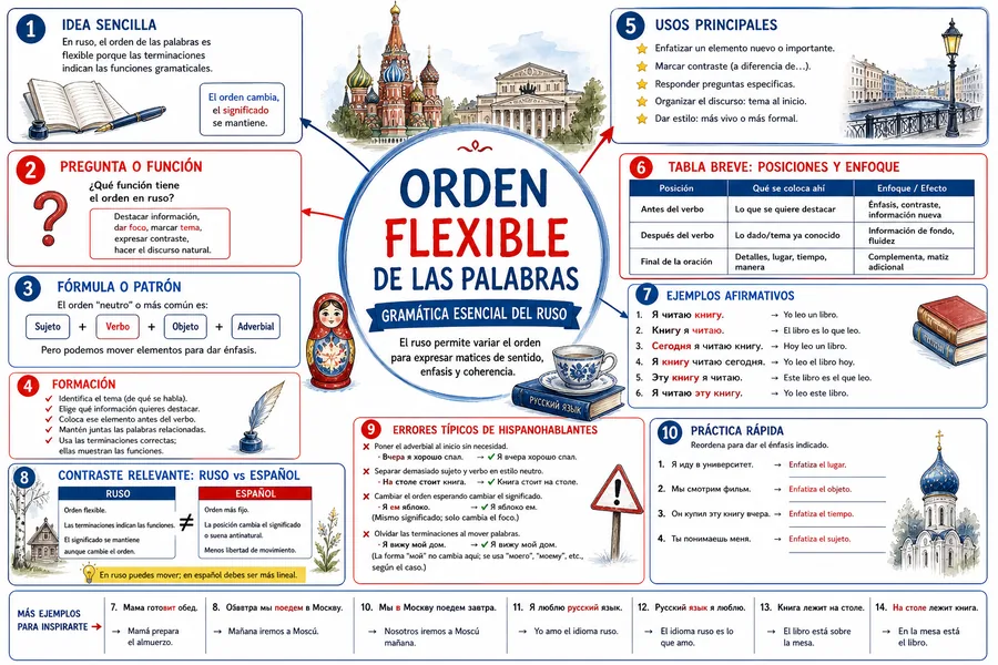 Página ilustrada del material